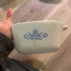 Corningware blue cornflower dish